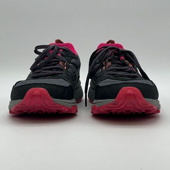 ASICS Womens Running Shoes 6.5 Black Pink Gel-Venture 7 Trail Arhletic Sneakers - Picture 4 of 15